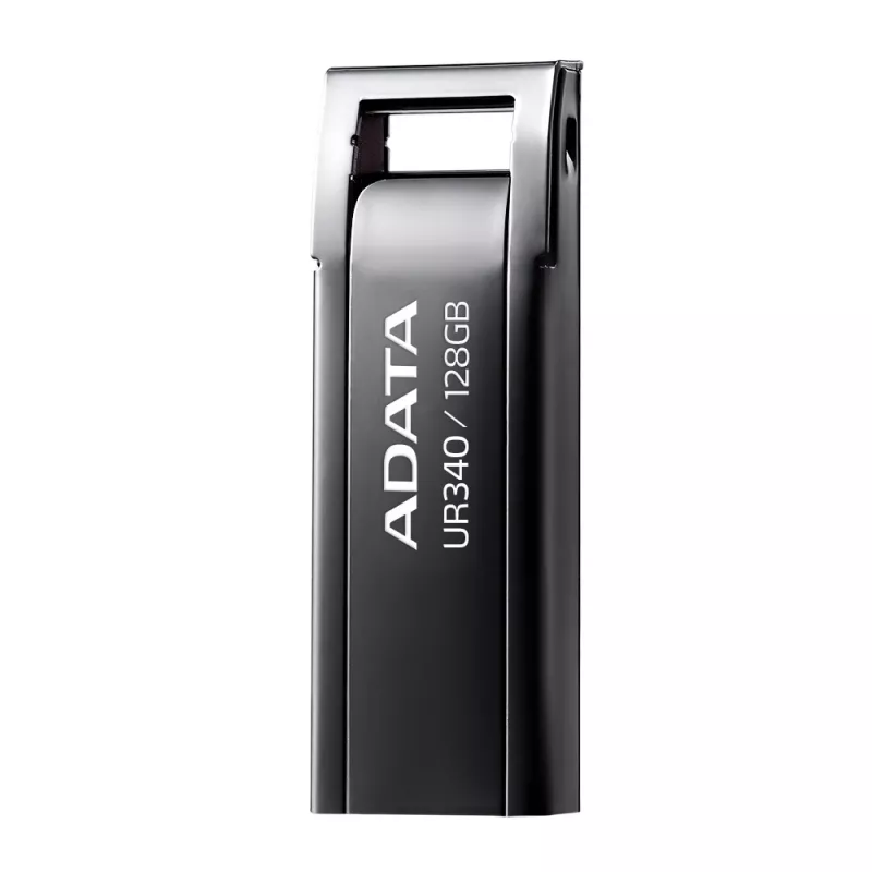 Pamięć USB ADATA UR340 128 GB USB Typ-A 3.2 Gen 2, obudowa metalowa, czarna
