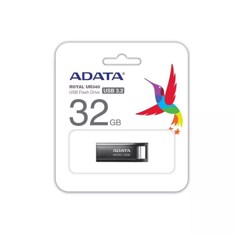 ADATA UR340 USB flash drive 32 GB USB Type-A 3.2 Gen 1 (3.1 Gen 1) Czarny