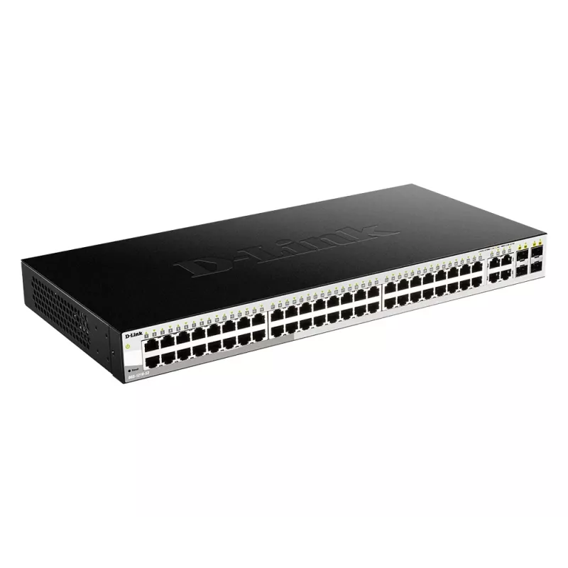 Zarządzalny przełącznik Gigabit Ethernet L2 D-Link DGS-1210-52, 48 portów, 1U