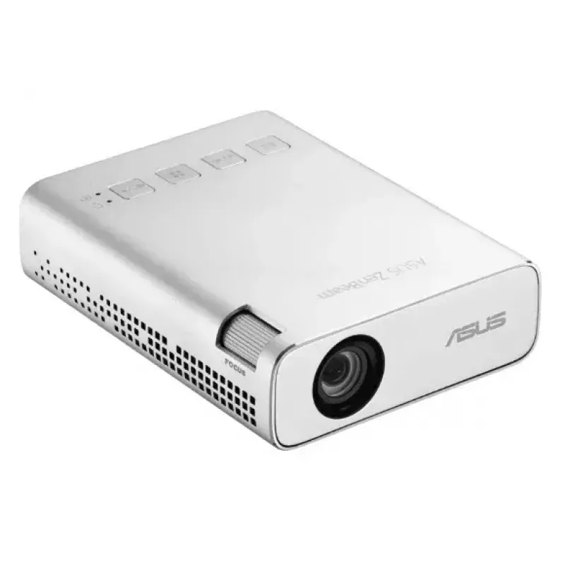 Projektor ASUS ZenBeam E1R o standardowej projekcji, 200 ANSI lumenów, LED, WVGA (854x480), srebrny