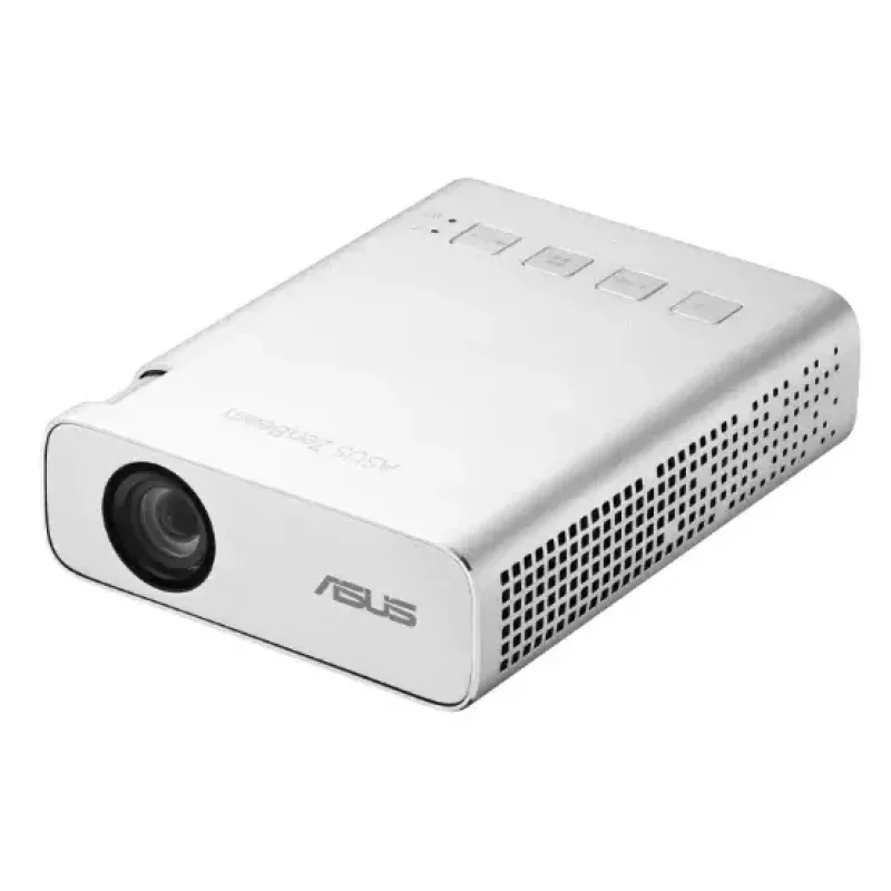 Projektor ASUS ZenBeam E1R o standardowej projekcji, 200 ANSI lumenów, LED, WVGA (854x480), srebrny