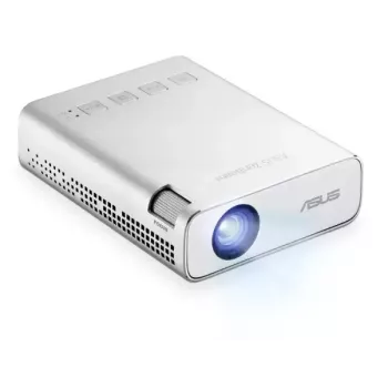 Projektor ASUS ZenBeam E1R o standardowej projekcji, 200 ANSI lumenów, LED, WVGA (854x480), srebrny