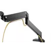 Uchwyt biurkowy DIGITUS Single Gas Spring do monitora 35 cali, maks. 15 kg, czarny