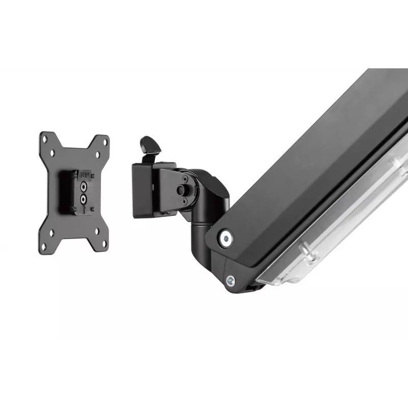Uchwyt biurkowy DIGITUS Single Gas Spring do monitora 35 cali, maks. 15 kg, czarny