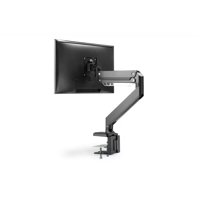 Uchwyt biurkowy DIGITUS Single Gas Spring do monitora 35 cali, maks. 15 kg, czarny