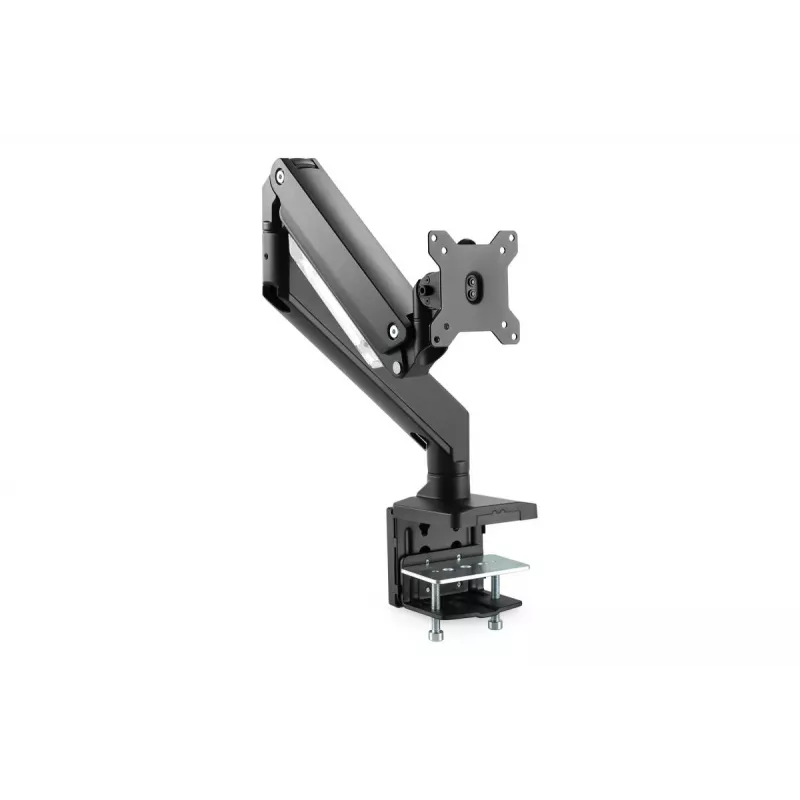 Uchwyt biurkowy DIGITUS Single Gas Spring do monitora 35 cali, maks. 15 kg, czarny