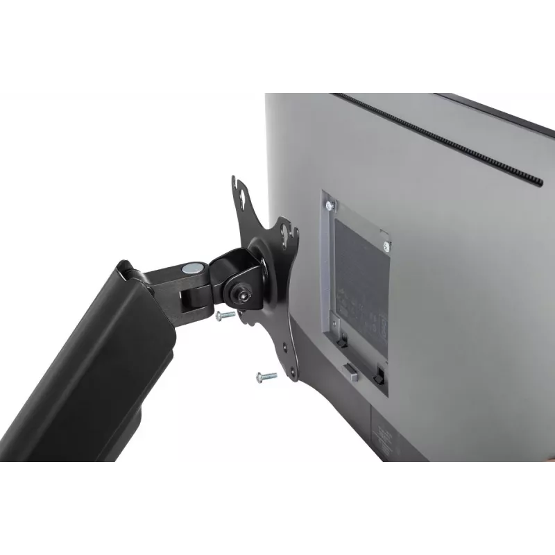 Uchwyt ścienny DIGITUS z pojedynczym sprężyną gazową do monitora 32 cali, max 9 kg, czarny