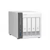 QNAP TS-433 NAS Tower ARM Cortex-A55 4 GB 0 TB QNAP QTS Biały