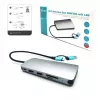 i-tec USB 3.0 USB-C/Thunderbolt 3x Display Metal Nano Dock z LAN + Power Delivery 100 W