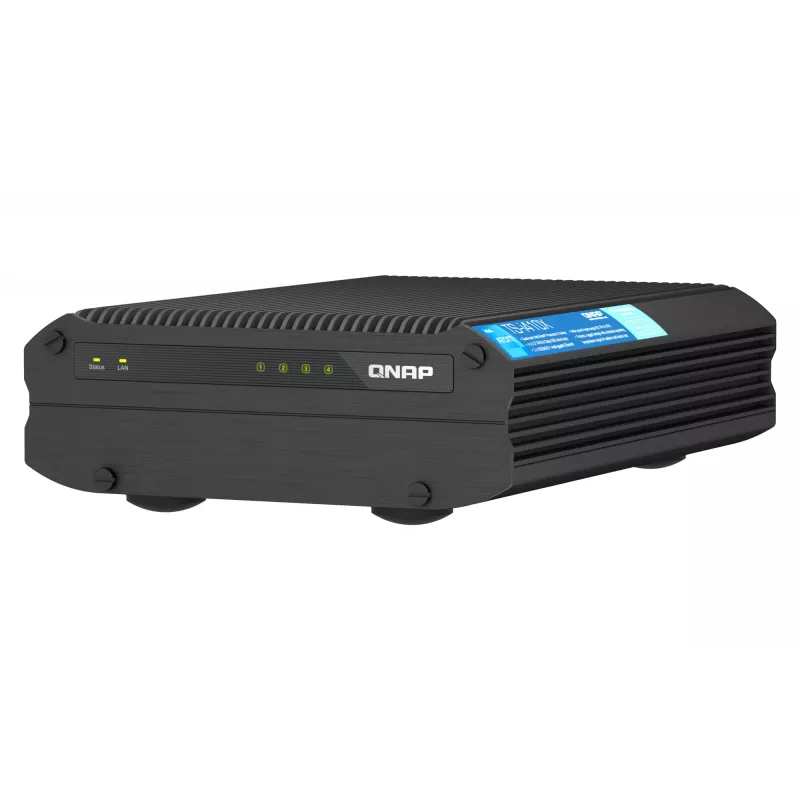 QNAP TS-I410X NAS Tower Intel Atom® x6425E 8 GB 0 TB QNAP QTS Czarny