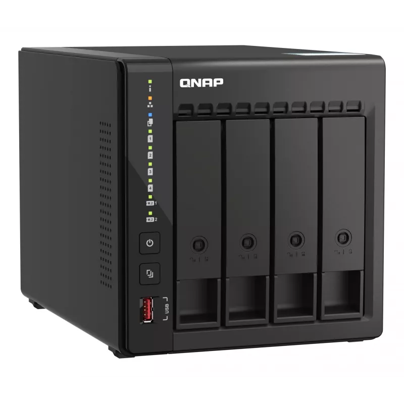 QNAP TS-453E NAS Tower Intel® Celeron® J6412 8 GB 0 TB QNAP QTS Czarny