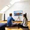 Stojak podłogowy do telewizora TECHLY ICA-TR18SAM na 45 cali–65 cali (114,3–165,1 cm), VESA 200x200–600x400, udźwig 32 kg, orzech