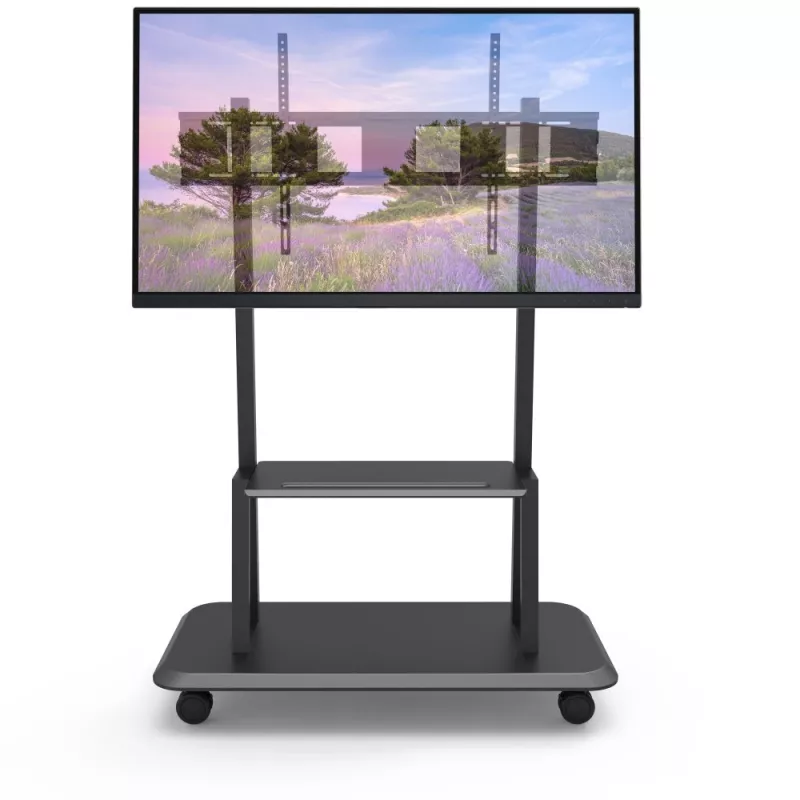 Przenośny stojak podłogowy TECHLY Signage Display Mount ICA-TR31 do ekranów 55–120 cali, VESA 1200x600, maks. obciążenie 150 kg, czarny