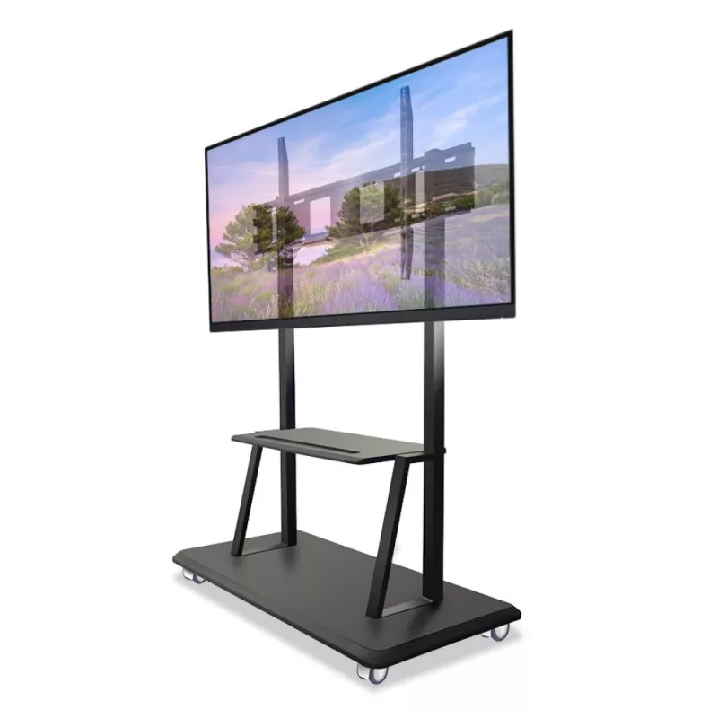 Przenośny stojak podłogowy TECHLY Signage Display Mount ICA-TR31 do ekranów 55–120 cali, VESA 1200x600, maks. obciążenie 150 kg, czarny
