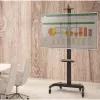 Techly Steel Trolley Floor Support with adjustable height, for TV from 60'' to 100''