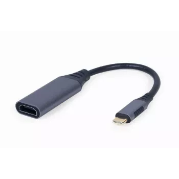 Adapter kabla wideo GEMBIRD USB Type-C na HDMI A-USB3C-HDMI-01, 0,15 m, szary