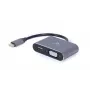 GEMBIRD Alt-DP USB Type-C do HDMI + VGA adapter wyświetlacza - Space szary