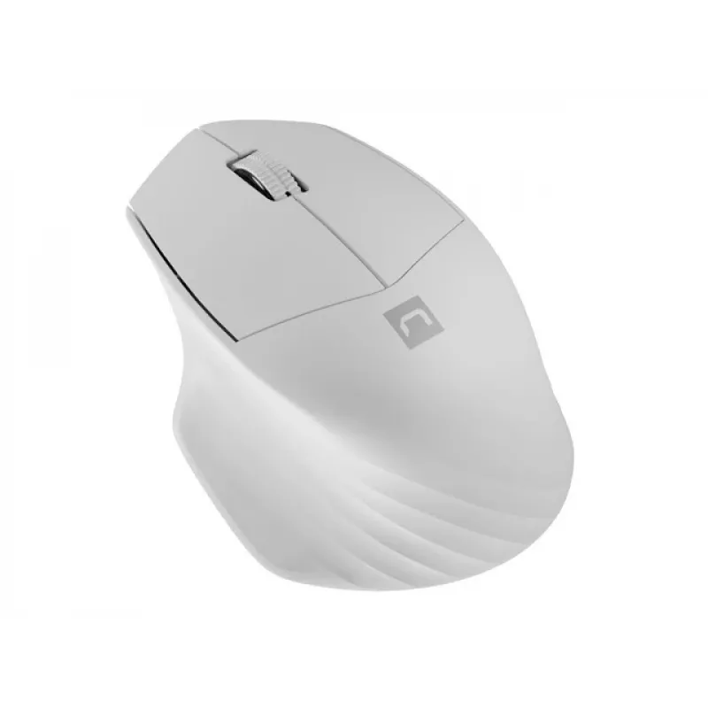 Bezprzewodowa mysz optyczna Bluetooth NATEC Siskin 2 — 1600 DPI, Bluetooth 5.0, praworęczna, biała