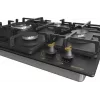 Płyta gazowa Gorenje GW6D42CLB Czarna Do zabudowy 60 cm Gaz 4 strefy