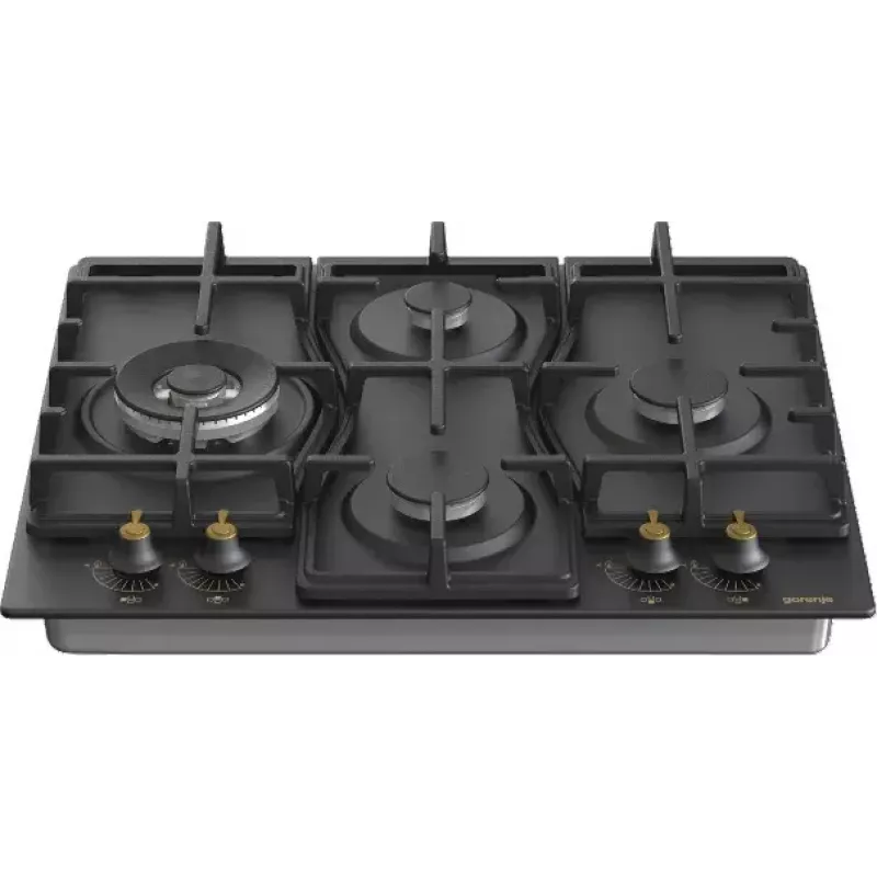 Płyta gazowa Gorenje GW6D42CLB Czarna Do zabudowy 60 cm Gaz 4 strefy