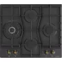 Płyta gazowa Gorenje GW6D42CLB Czarna Do zabudowy 60 cm Gaz 4 strefy