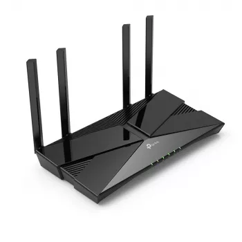 Router TP-Link AX1800 Dual Band Wi-Fi 6, Wi-Fi 6 (802.11ax), Dwuzakresowy (2,4 GHz / 5 GHz), Ethernet LAN, Czarny, Router biurkowy