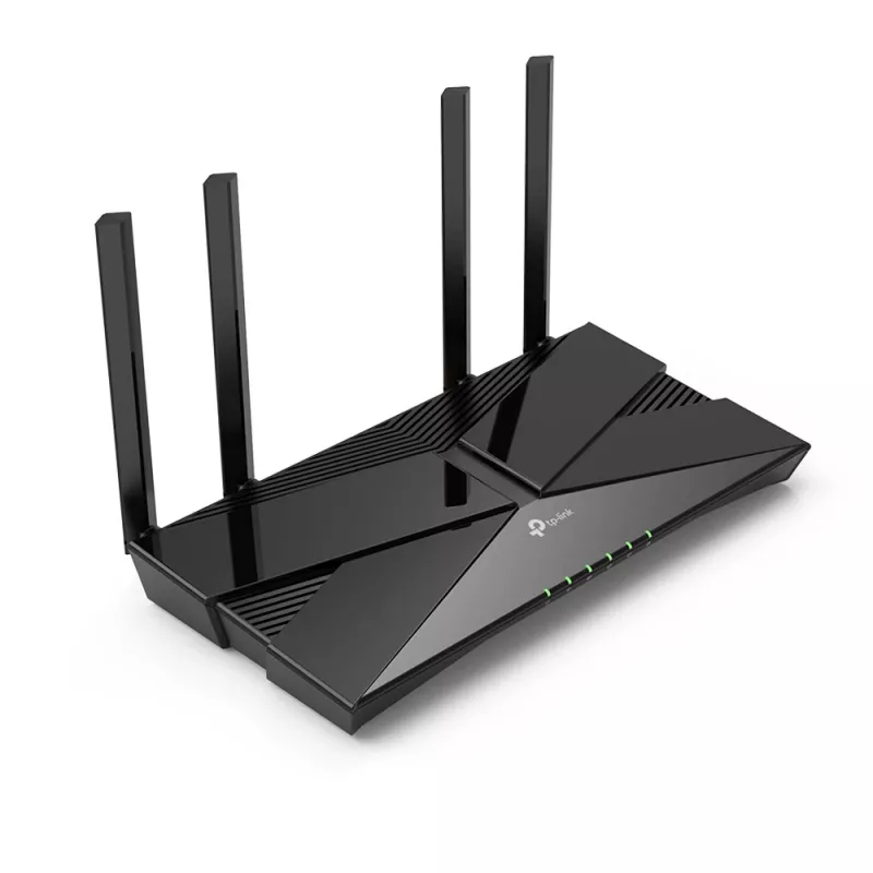 Router TP-Link AX1800 Dual Band Wi-Fi 6, Wi-Fi 6 (802.11ax), Dwuzakresowy (2,4 GHz / 5 GHz), Ethernet LAN, Czarny, Router biurkowy