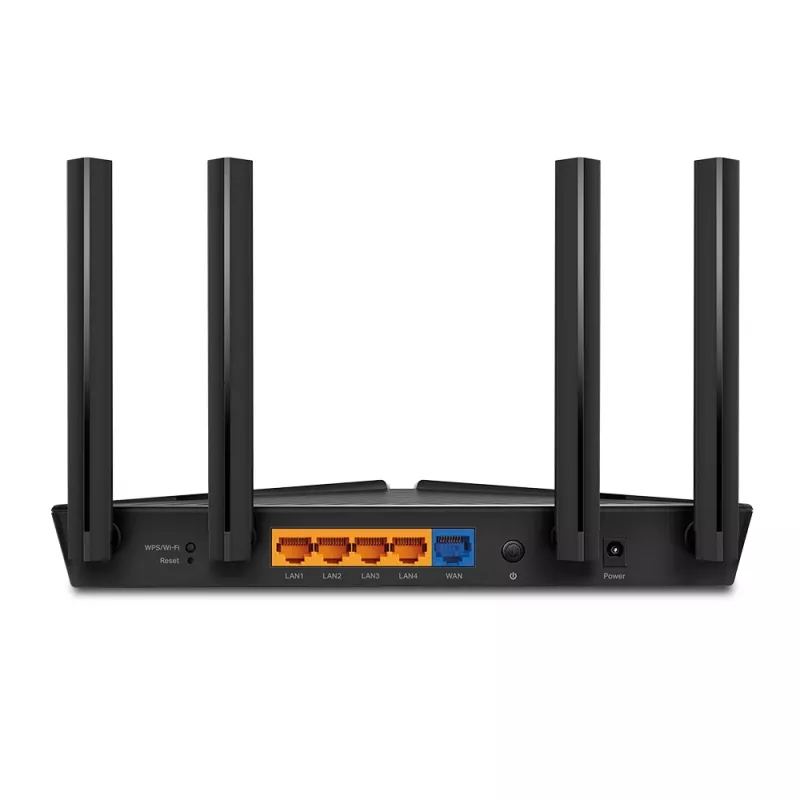Router TP-Link AX1800 Dual Band Wi-Fi 6, Wi-Fi 6 (802.11ax), Dwuzakresowy (2,4 GHz / 5 GHz), Ethernet LAN, Czarny, Router biurkowy