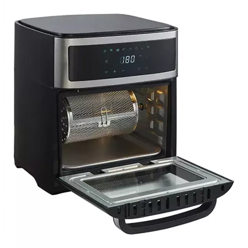 Piekarnik frytkownicy gorącym powietrzem Adler AD 6309 13 l 2500 W Czarny/Srebrny, sterowanie dotykowe, rożen