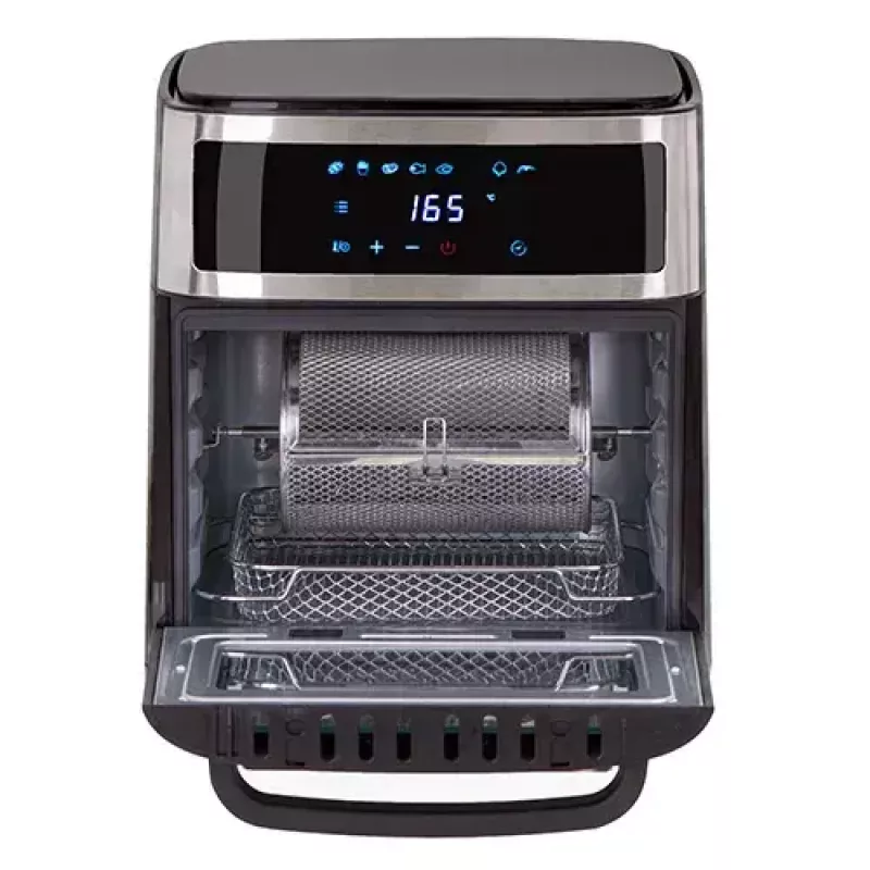 Piekarnik frytkownicy gorącym powietrzem Adler AD 6309 13 l 2500 W Czarny/Srebrny, sterowanie dotykowe, rożen