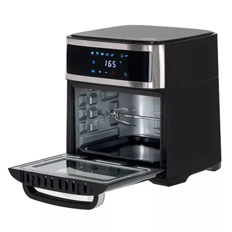 Piekarnik frytkownicy gorącym powietrzem Adler AD 6309 13 l 2500 W Czarny/Srebrny, sterowanie dotykowe, rożen
