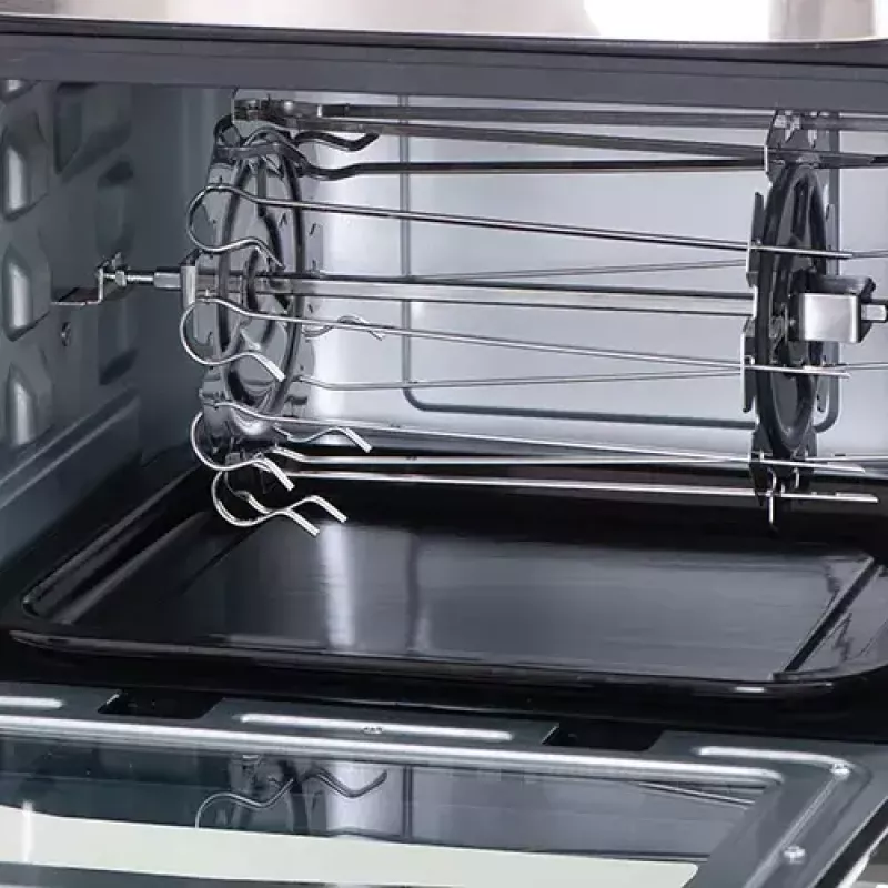 Piekarnik frytkownicy gorącym powietrzem Adler AD 6309 13 l 2500 W Czarny/Srebrny, sterowanie dotykowe, rożen