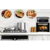 Piekarnik frytkownicy gorącym powietrzem Adler AD 6309 13 l 2500 W Czarny/Srebrny, sterowanie dotykowe, rożen