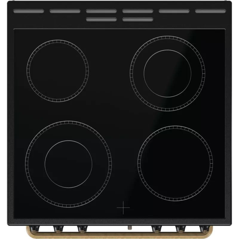 Gorenje GECS6B71CLB Wolnostojąca kuchenka Elektryczna płyta ceramiczna Czarny