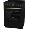 Gorenje GECS6B71CLB Wolnostojąca kuchenka Elektryczna płyta ceramiczna Czarny