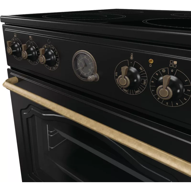 Gorenje GECS6B71CLB Wolnostojąca kuchenka Elektryczna płyta ceramiczna Czarny