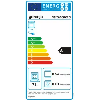 Kuchenka wolnostojąca Gorenje GEIT6C60XPG Elektryczna płyta indukcyjna strefowa 4 strefy