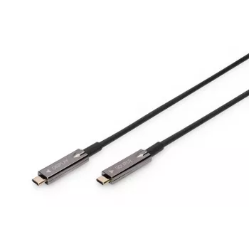 Kabel hybrydowy AOC DIGITUS USB Type-C – USB Type-C, światłowód, 4K@60Hz, USB 3.1, SPEC, 15 m