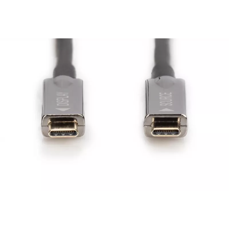 Kabel hybrydowy AOC DIGITUS USB Type-C – USB Type-C, światłowód, 4K@60Hz, USB 3.1, SPEC, 15 m