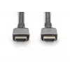 DIGITUS 8K PREMIUM HDMI 2.1 Kabel połączeniowy, pozłacany, obsługa 8K/60Hz, 1m