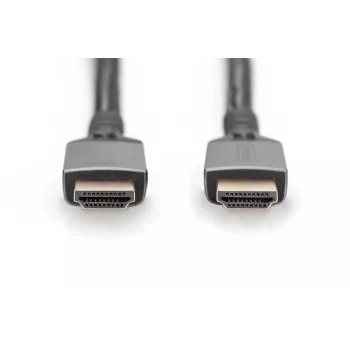 DIGITUS 8K PREMIUM HDMI 2.1 Kabel 3m Aluminiowa obudowa, Pozłacany, Obsługa 8K/60HZ