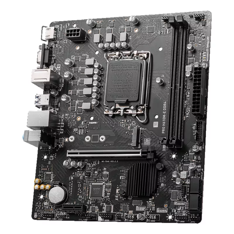 Płyta główna MSI PRO H610M-E DDR4 LGA 1700 micro ATX, Intel H610, 2x DDR4 DIMM, max 64GB, M.2, 4x SATA III, HDMI 2.1