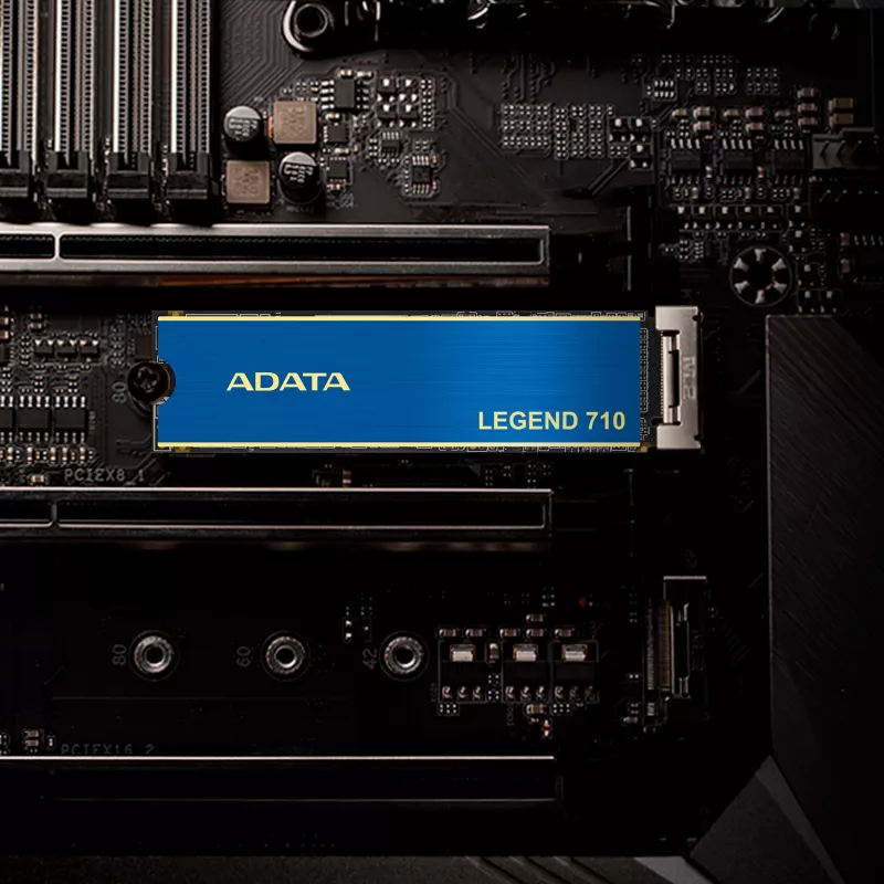 SSD M.2 ADATA LEGEND 710 256 GB — PCIe 3.0 NVMe, odczyt 2100 MB/s, zapis 1000 MB/s