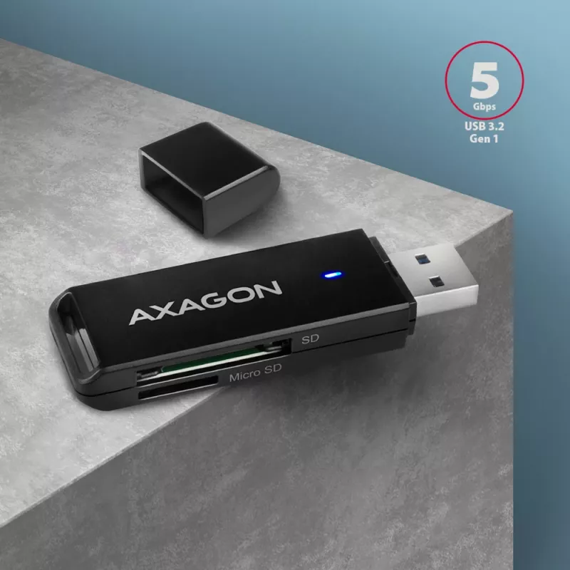 Card Reader Axagon CRE-S2N USB 3.2 Gen 1 Type-A Czarny