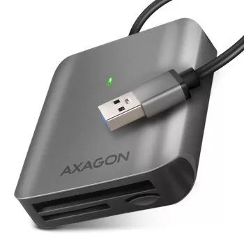 Czytnik kart Axagon CRE-S3 zewnętrzny USB-A 3.2 Gen 1 3 gniazda i LUN SD/microSD/CF USB 3.2 Gen 1 (3.1 Gen 1) Type-A Szary