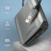 Czytnik kart Axagon CRE-S3 zewnętrzny USB-A 3.2 Gen 1 3 gniazda i LUN SD/microSD/CF USB 3.2 Gen 1 (3.1 Gen 1) Type-A Szary
