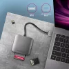 Czytnik kart Axagon CRE-S3 zewnętrzny USB-A 3.2 Gen 1 3 gniazda i LUN SD/microSD/CF USB 3.2 Gen 1 (3.1 Gen 1) Type-A Szary