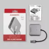 Czytnik kart Axagon CRE-S3 zewnętrzny USB-A 3.2 Gen 1 3 gniazda i LUN SD/microSD/CF USB 3.2 Gen 1 (3.1 Gen 1) Type-A Szary