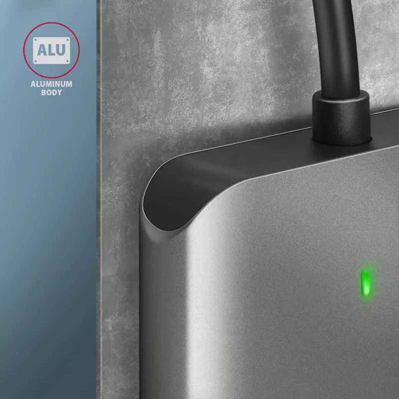 Czytnik kart pamięci Axagon CRE-S3C, aluminiowy, szybki USB-C 3.2 Gen 1, 3 gniazda, UHS-II