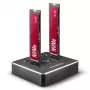 Stacja dokująca Axagon ADSA-M2C SuperSpeed USB-C 10Gbps do dwóch dysków M.2 NVMe